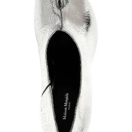 Maison Margiela Silver Calfskin Mid Heel Pumps