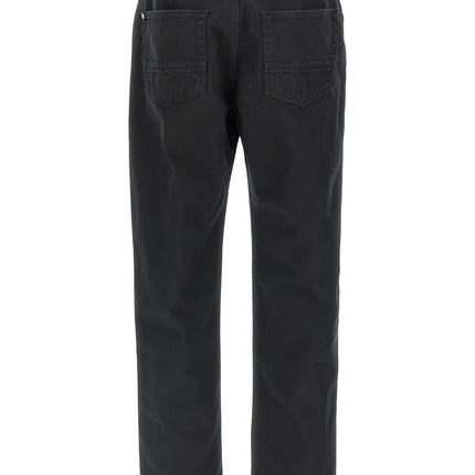 Stone Island Black Cotton Straight-Leg Jeans