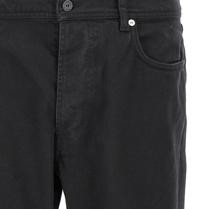 Stone Island Black Cotton Straight-Leg Jeans