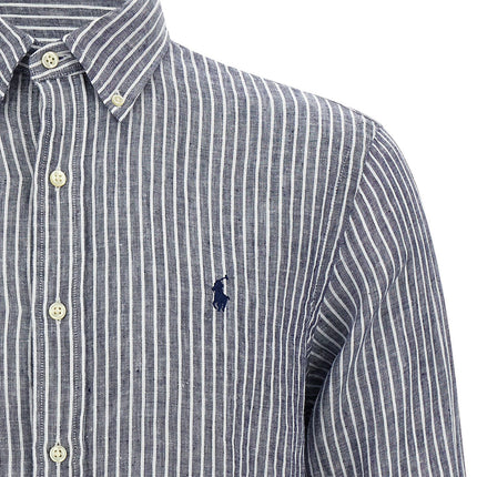 Polo Ralph Lauren Blue Linen Blouse