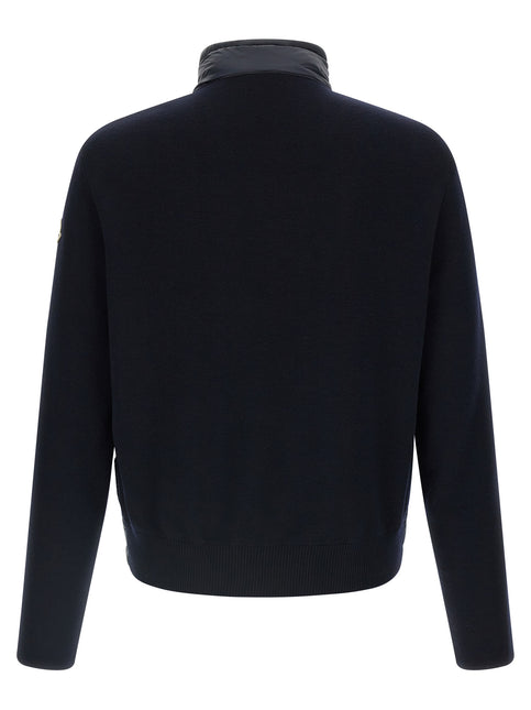 Moncler Blue Polyamide Cardigan