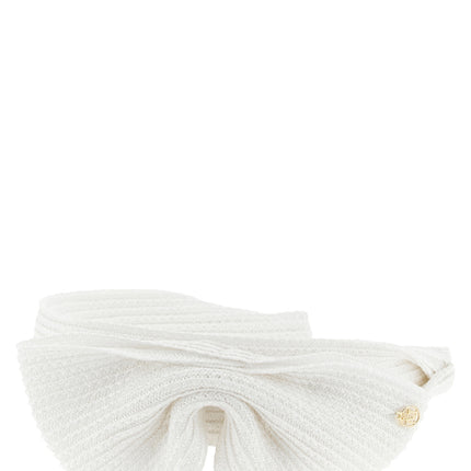 Maison Michel White Papier Headband