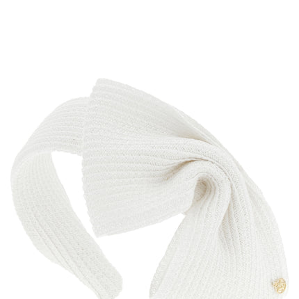 Maison Michel White Papier Headband
