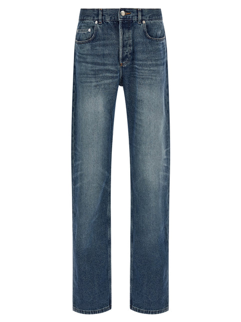 A.P.C. Blue Cotton Straight-Leg Jeans
