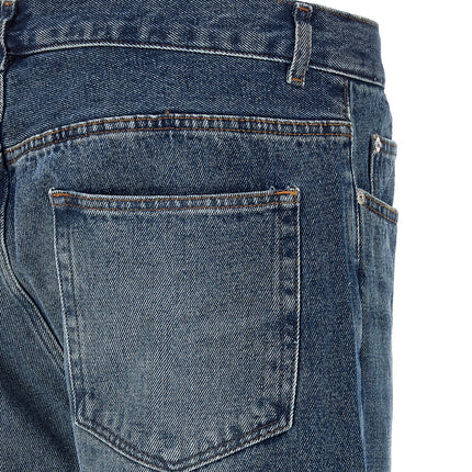 A.P.C. Blue Cotton Straight-Leg Jeans