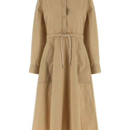 Moncler Beige Polyester Long Dress
