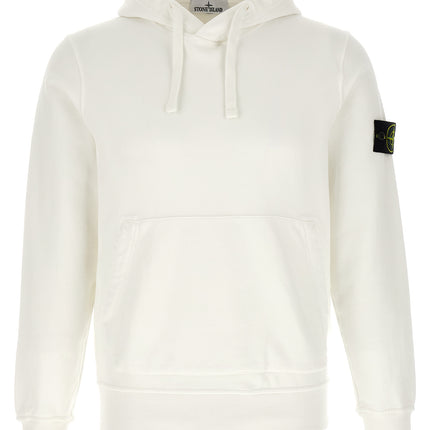 Stone Island White Cotton Sweatshirt