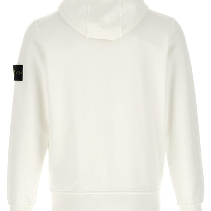 Stone Island White Cotton Sweatshirt