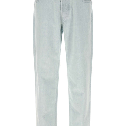 Stone Island Blue Cotton Straight-Leg Jeans
