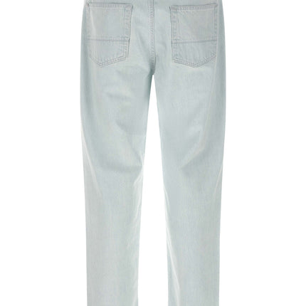 Stone Island Blue Cotton Straight-Leg Jeans