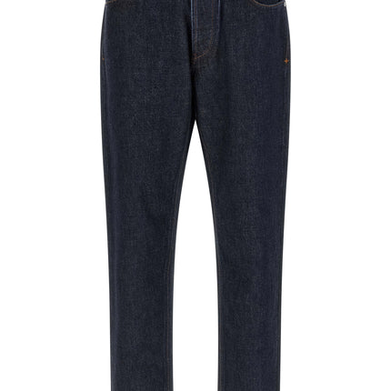 Stone Island Blue Cotton Straight-Leg Jeans