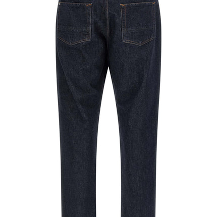 Stone Island Blue Cotton Straight-Leg Jeans