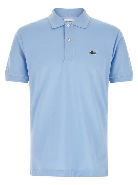 Lacoste Blue Cotton Polo Shirt