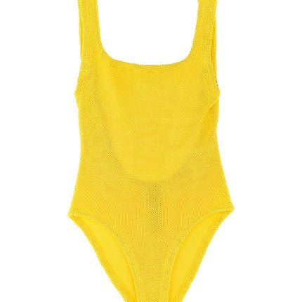 Hunza G Bicolor Polyamide One-Piece Swimsuit