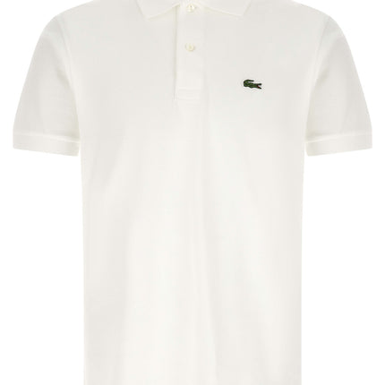 Lacoste White Cotton Polo Shirt