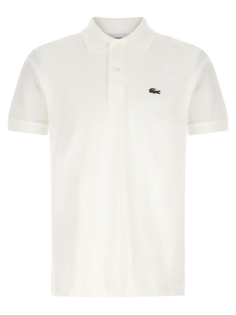 Lacoste White Cotton Polo Shirt