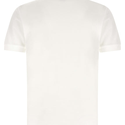 Lacoste White Cotton Polo Shirt