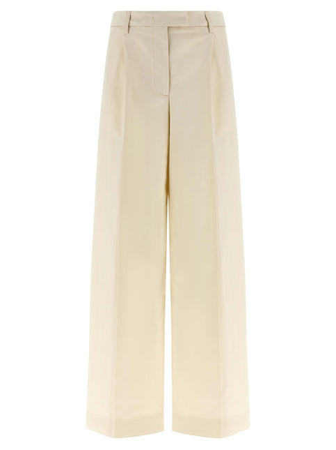 THELATEST White Cotton Casual Pants