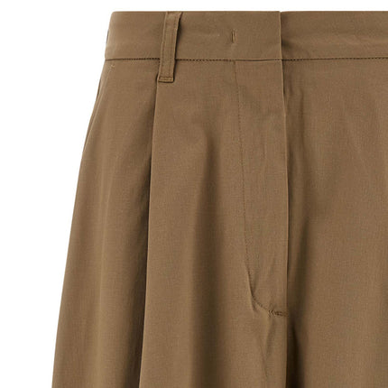 THELATEST Brown Cotton Mini Skirt