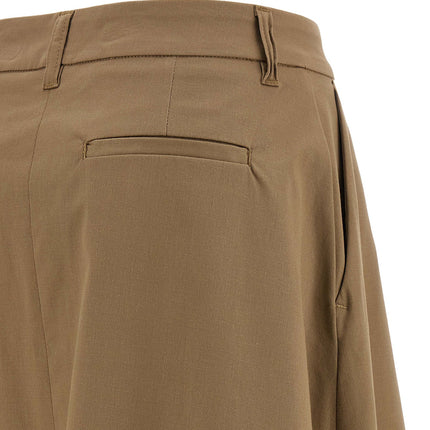 THELATEST Brown Cotton Mini Skirt