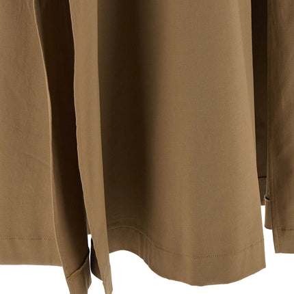 THELATEST Brown Cotton Mini Skirt