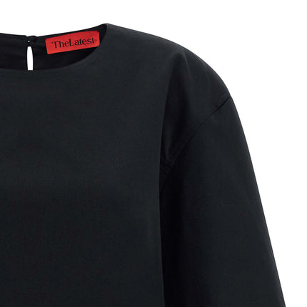 THELATEST Black Cotton T-Shirt