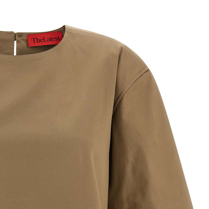 THELATEST Brown Cotton T-Shirt