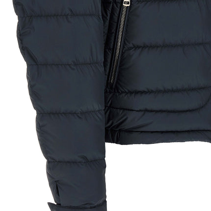 Moncler Blue Polyester Full-Length Jacket