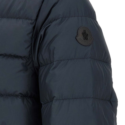 Moncler Blue Polyester Full-Length Jacket