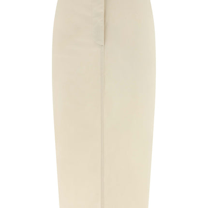 THELATEST White Cotton Midi Skirt