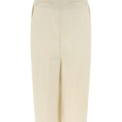 THELATEST White Cotton Midi Skirt