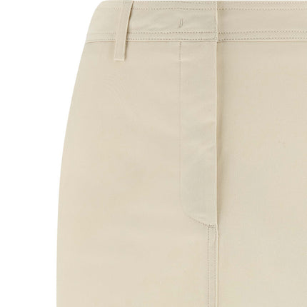 THELATEST White Cotton Midi Skirt