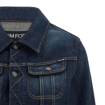 Tom Ford Blue Cotton Denim Jacket
