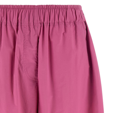 THELATEST Fuchsia Cotton Casual Pants
