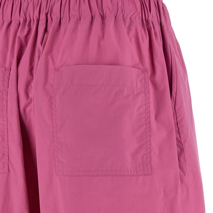 THELATEST Fuchsia Cotton Casual Pants