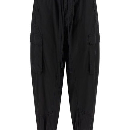 Thom Krom Black Organic Cotton Cargo Pants