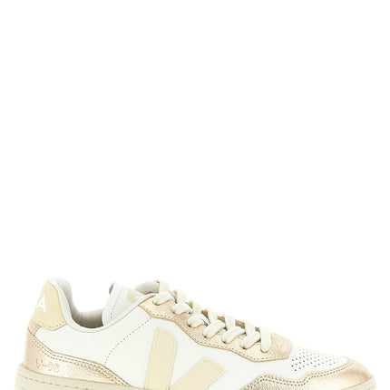 Veja Gold Genuine Leather Low Top Sneakers