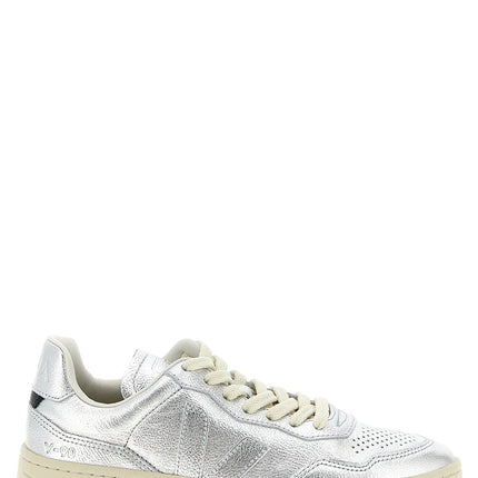 Veja Silver Genuine Leather Low Top Sneakers