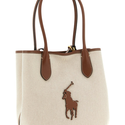 Polo Ralph Lauren Brown Cotton Tote Bag
