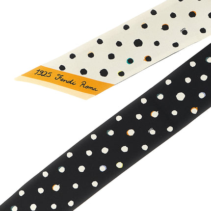 Fendi Bicolor Silk Tie