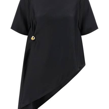 Loulou De Saison Black Silk Blouse