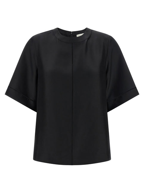 Loulou De Saison Black Silk Shirt