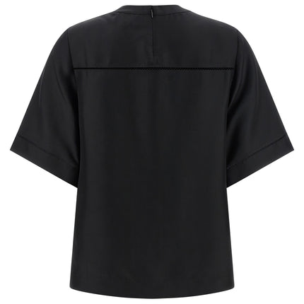 Loulou De Saison Black Silk Shirt