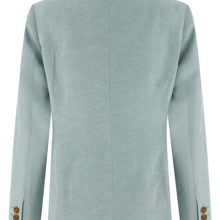 Blazé Milano Blue Silk Blazer