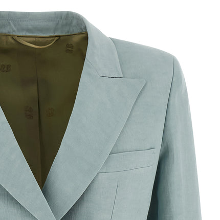 Blazé Milano Blue Silk Blazer
