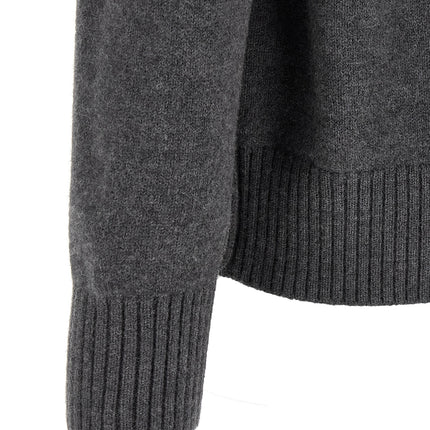 Ami Paris Gray Wool Cardigan