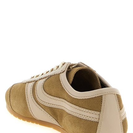 Dries Van Noten Beige Calfskin Sneakers