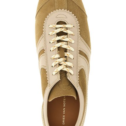 Dries Van Noten Beige Calfskin Sneakers