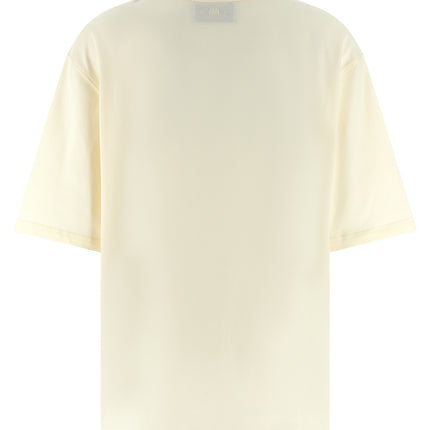 Ami Paris Beige Cotton T-Shirt