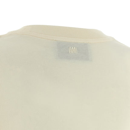 Ami Paris Beige Cotton T-Shirt